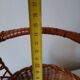 Woven wicker basket