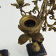 Pair of candelabra with 5 bronze branches and marble Napoleon III style. 19th