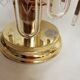Pair of table lamps with rigid vertical crystals 1980