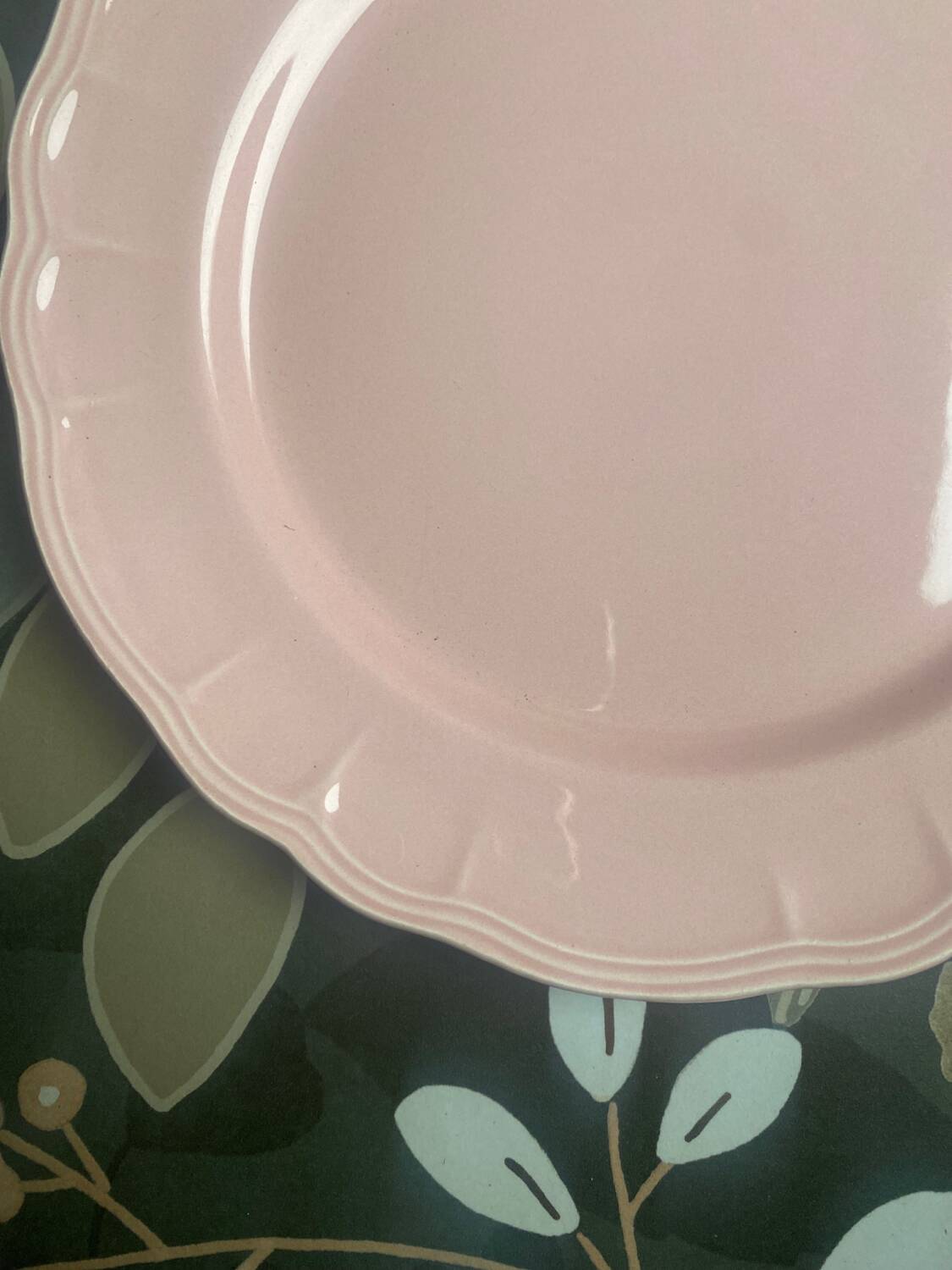 4 Salins pink flat plates