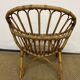 Fauteuil coquille en rotin pour enfant