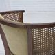 1950s, Danish easy chair, furniture velour, furniture mesh, oak wood.