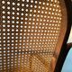 Wood and cane rocking chair