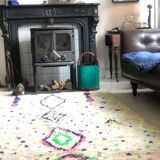Vintage Berber carpet with full color 250x140cm