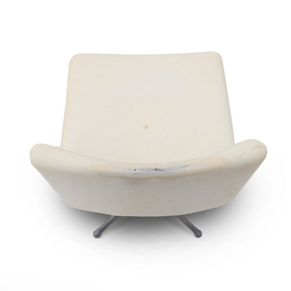 Stools with fibreglass seat by Vaghi, 1960s, set of 4