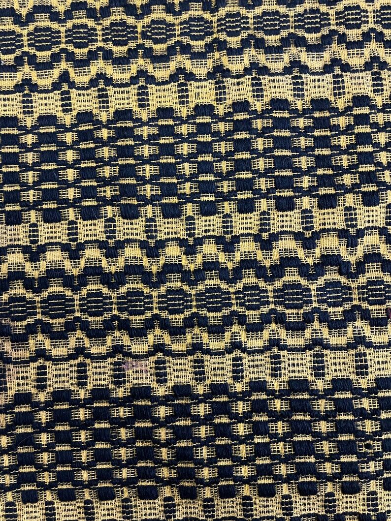 Romanian vintage carpet black design on a yellow background