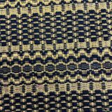 Romanian vintage carpet black design on a yellow background