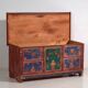 Antique hand-painted chest with floral motifs (1907) #100