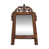 Miroir en bois doré et stuc, style Louis XVI, XIXème