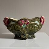 Barbotine planter - Art Nouveau