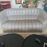 2 Moel leather sofas designed by Inga Sempé, at Ligne Roset