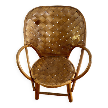 Child's rattan armchair