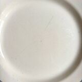 Boulenger & Cie round dish in blue ironstone, "Champigny" service