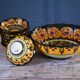 Set of eight 1970's dessert bowls and matching serving bowl