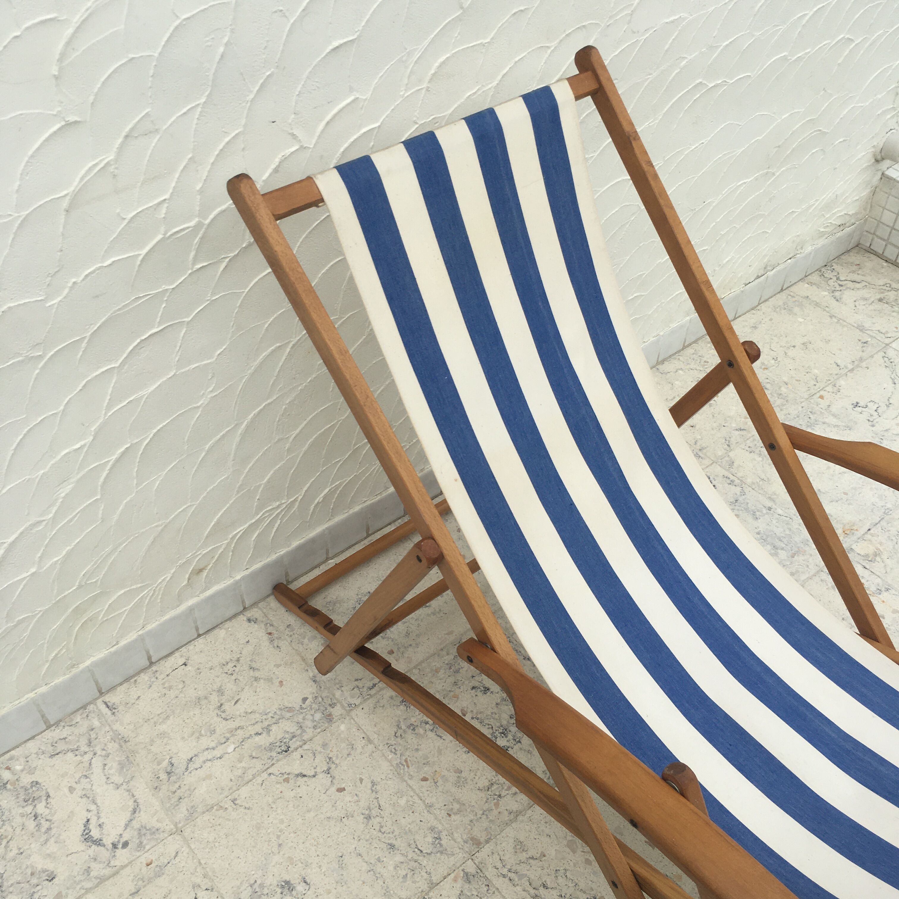 Vintage transat with foot rest