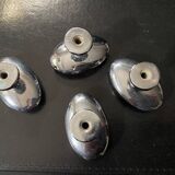 Set of 4 old chrome handles