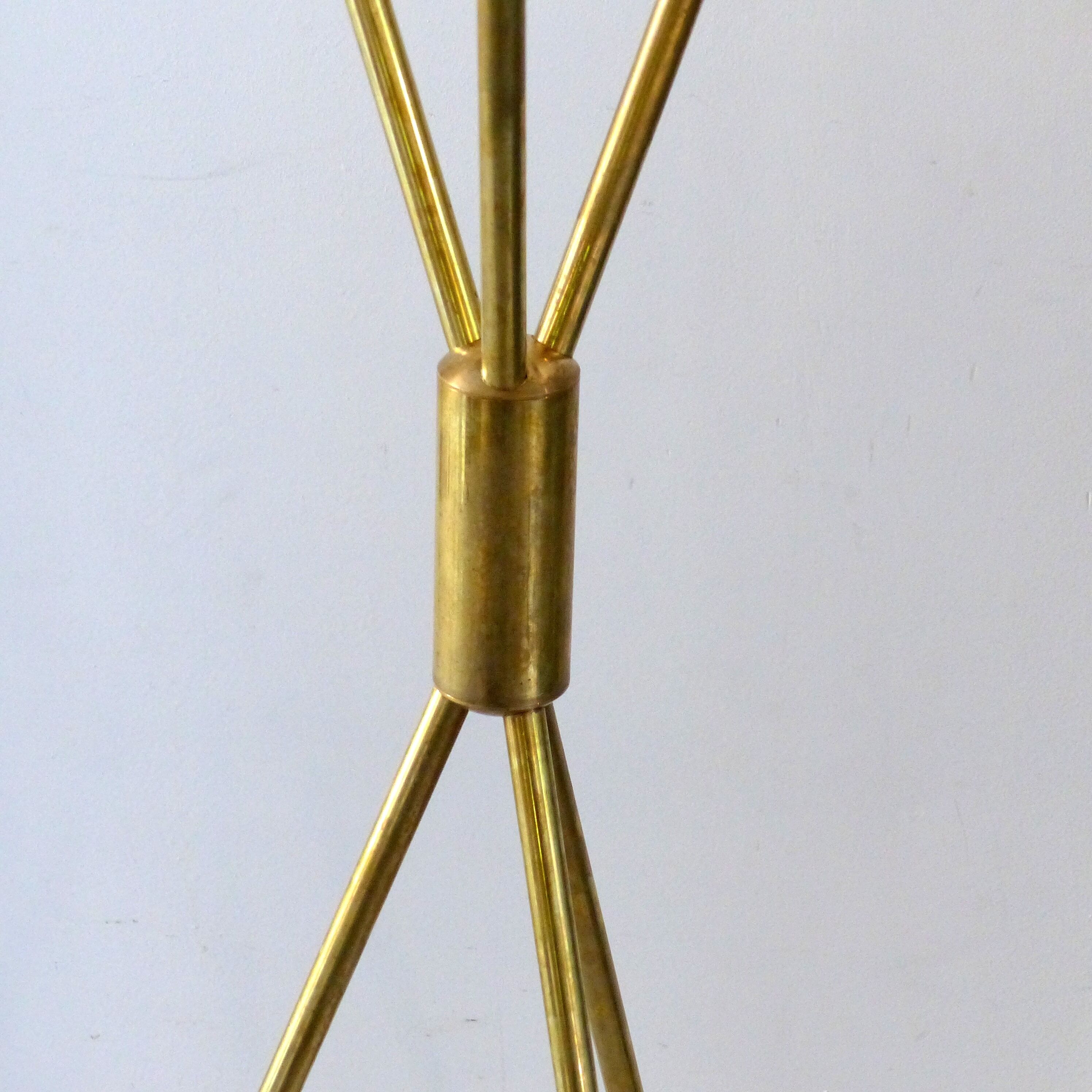 Floor lamp diabolo 3 fires in the style of the Italian creations of the 50s