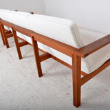 Ensemble de 4 fauteuils et 2 tables basses « Moduline » conçu par Ole Gjerlov Knudsen