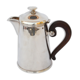 Silver metal teapot