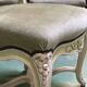 Set of 8 Louis XV style beech chairs from the 1970s.