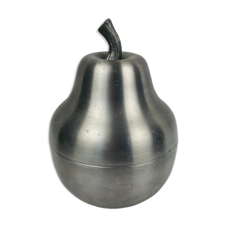 1970s ice bucket, brushed steel