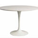 White tulip design table by Eero Saarinen for Knoll International, 1970