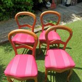 4 Louis Philippe upholstered chairs