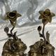 Pair of bronze candle holders from the art nouveau period 1900