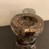 Brutalist ceramic candle holder