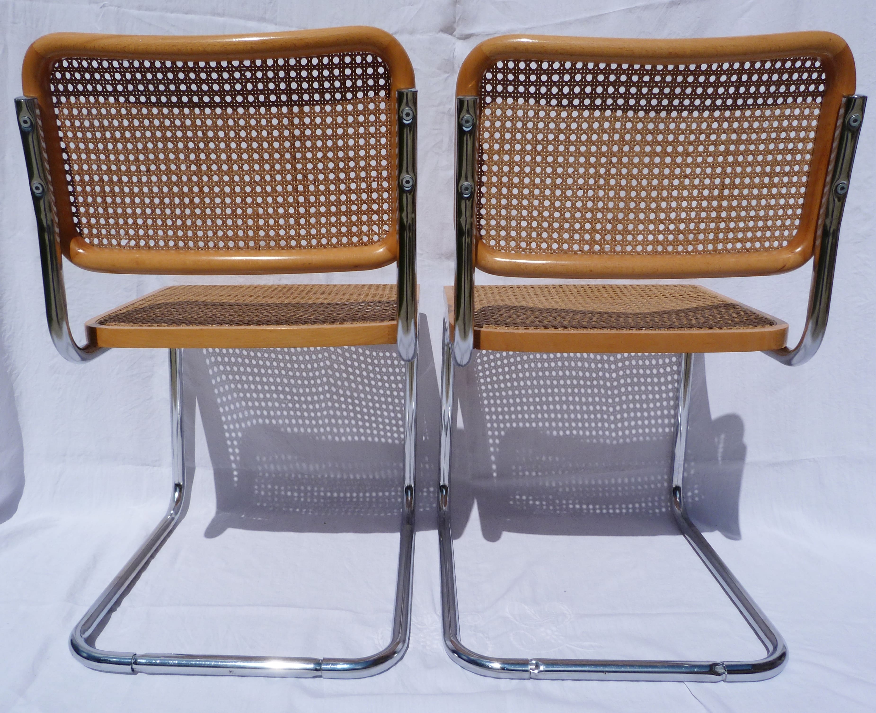 Pair of chairs by Marcel Breuer B32