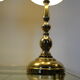 Pair of vintage Scandinavian brass lamps 1960
