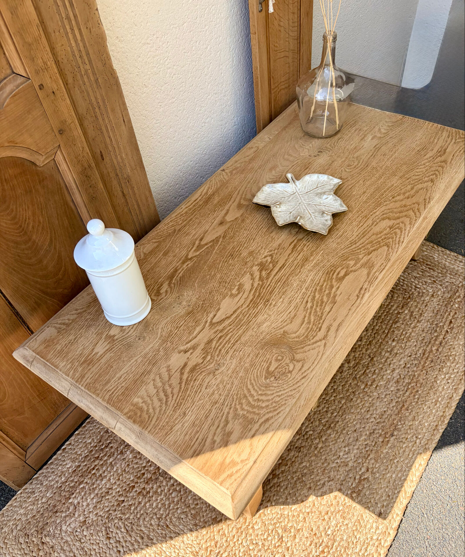 Oak coffee table