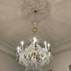 Crystal beaded chandelier, circa 1800