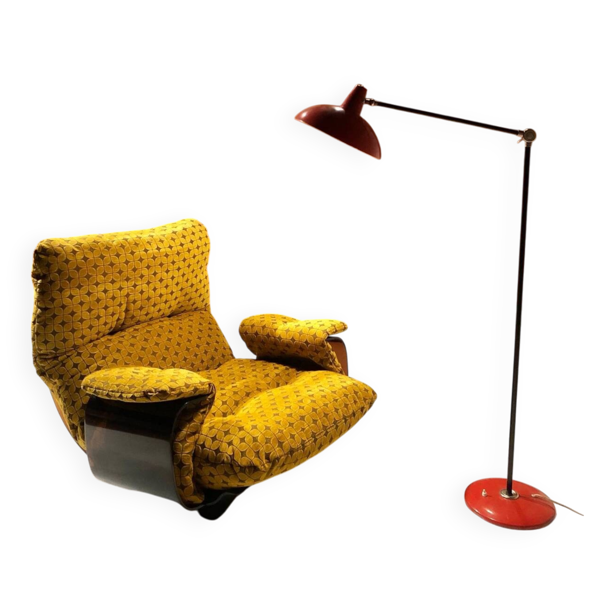 Vintage Marsala armchair Ligne Roset 1970