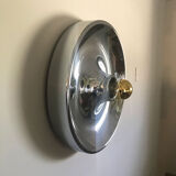 Round chrome wall lamp