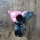 Vintage ceramic candle holder - tulip flower shape