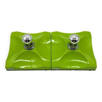 Paire d’appliques « Scudo » – Fael Luce, Italie, 1970s