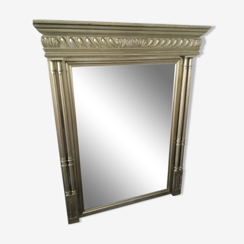 Golden trumeau mirror, 108x86 cm