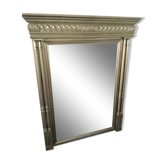 Miroir trumeau doré, 108x86 cm