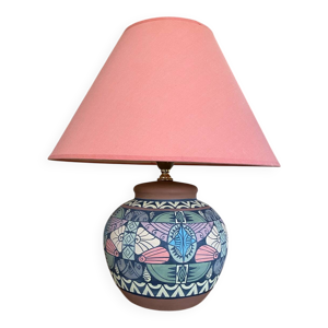 Lampe à poser en céramique - peinte