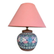 Painted ceramic table lamp