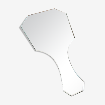 Beveled hand mirror