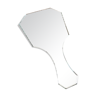 Beveled hand mirror