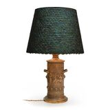 Lampe à pétrole du XIXème siècle en bronze doré