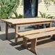 Table de ferme et ses 2 bancs