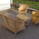 Wicker garden furniture 4 pieces