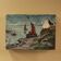 Tableau années 1900 "Rivage breton" signé J.Mestas
