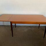 Scandinavian extendable table in vintage teak an60