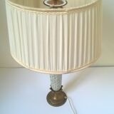 Table lamp in bronze and porcelain