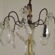 Lustre Rococo 8 lights in glass and antique bronze crystal 5199